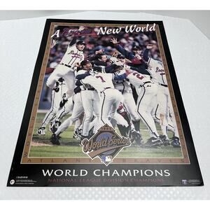 A Braves New World 1995 World Series Champions Costados Brothers Poster 20 X 16